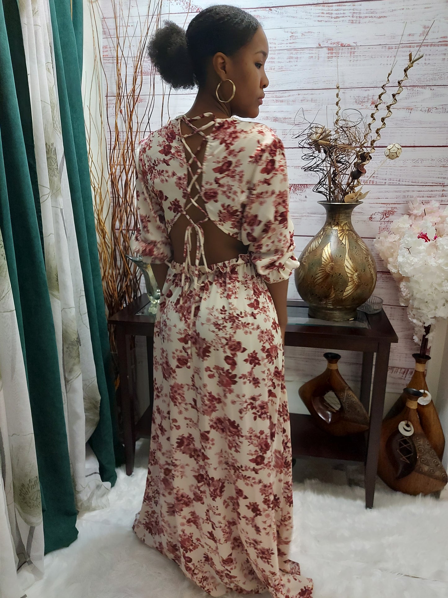 Daring Floral Maxi Dress