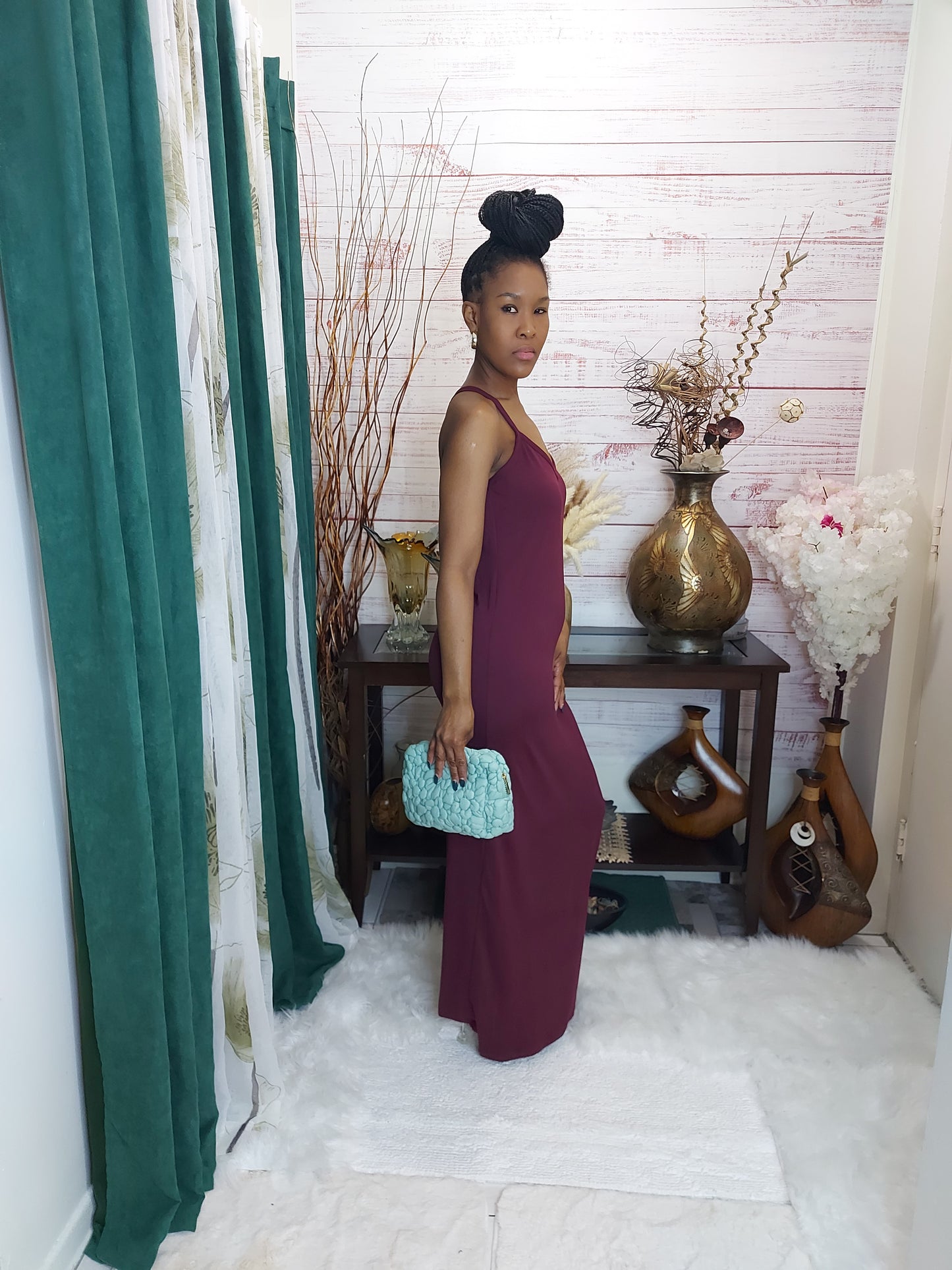 Summer sleeveless maxi dress