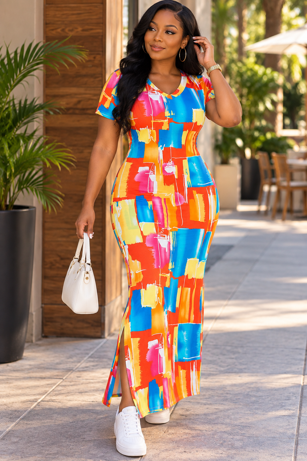 Colorburst Canvas Dress