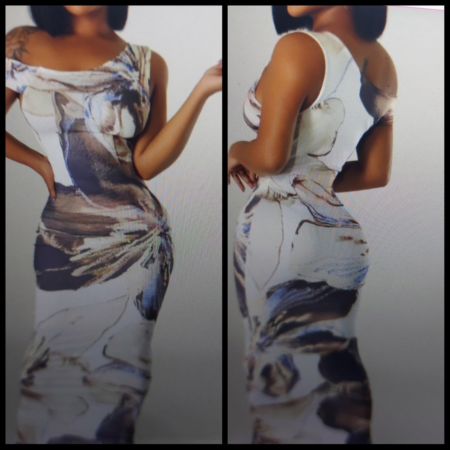 Marble Mosaic Dress