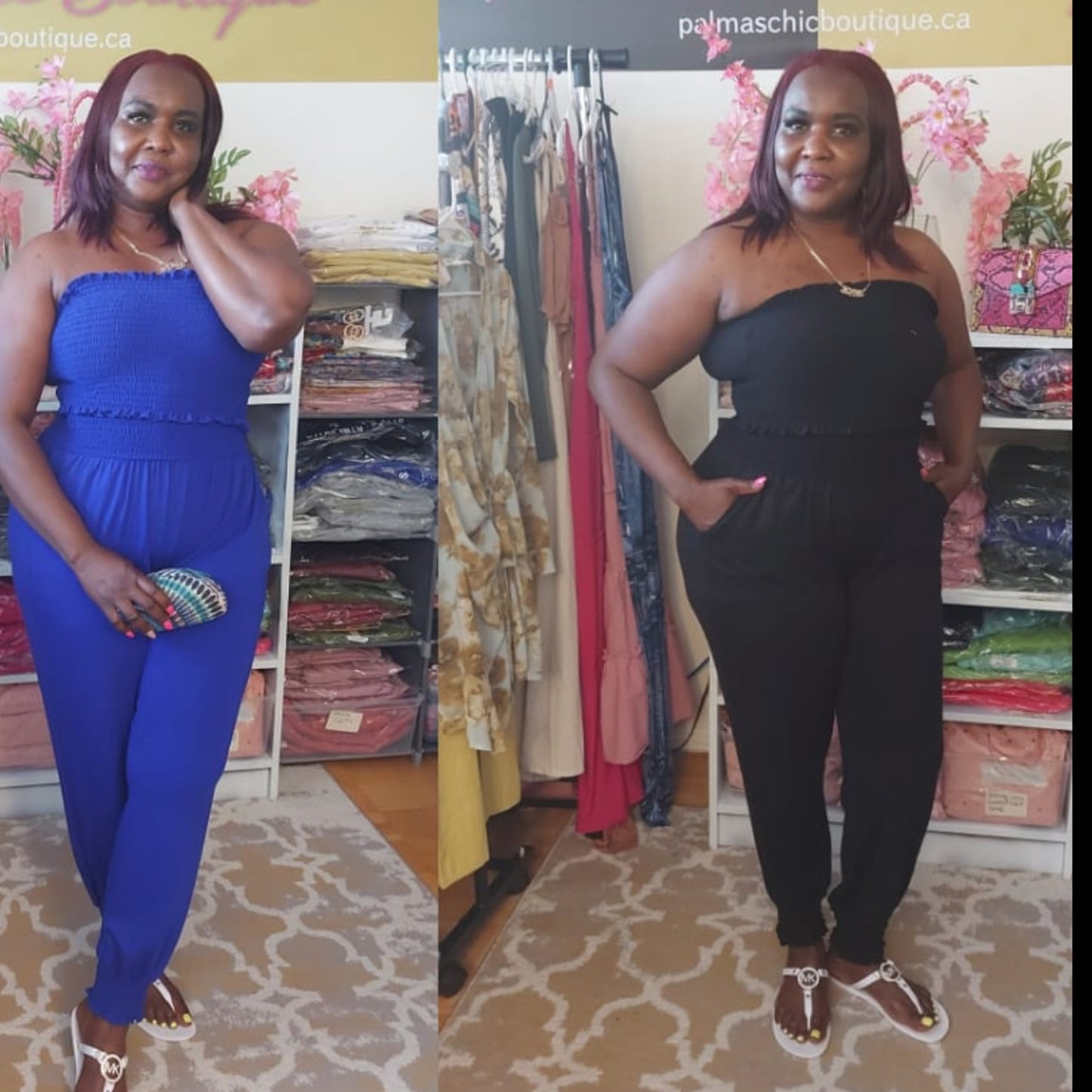 TUBE TOP JOGGER PANT SET