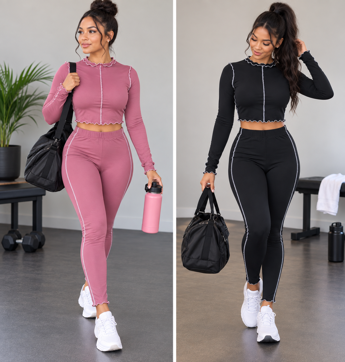Lettuce Edge Active Wear Pant Set