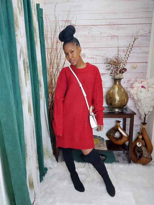 Super Hot Sweater Dress