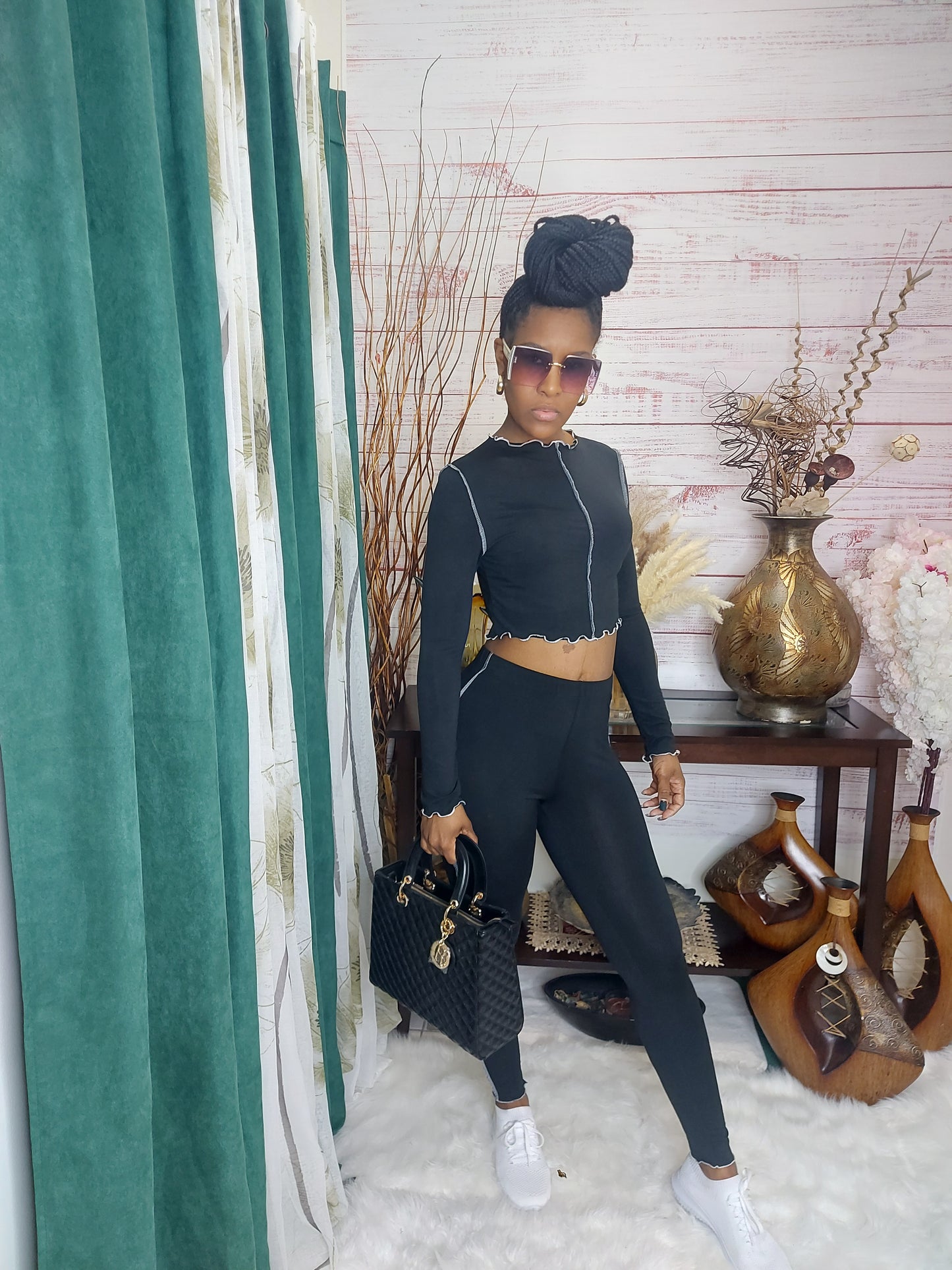 Lettuce Edge Active Wear Pant Set