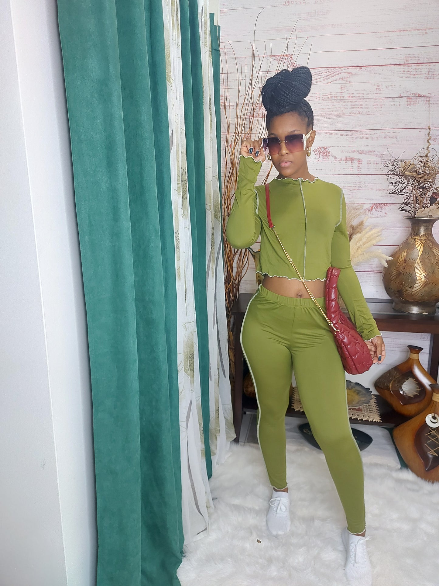 Lettuce Edge Active Wear Pant Set